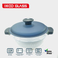 High Temperature Resistant Glass Cooking Pots With Handle